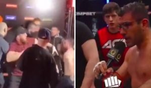 لحظه‌ای که مبارز ایرانی MMA مورد حمله گروهی روس‌ها قرار گرفت! + ویدیو