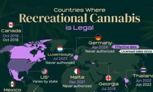 در کدام کشورها مصرف شخصی ماریجوآنا قانونی است؟ + نقشه